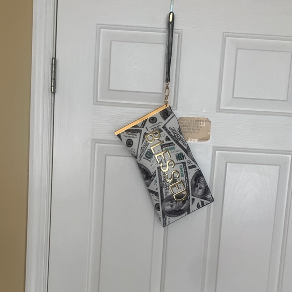 Stylish Money Print Women's Clutch - Picture 4 of 6